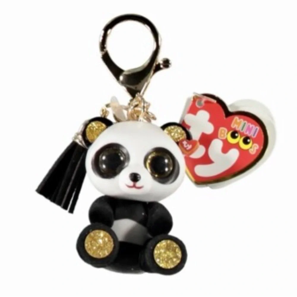 CHI the Panda Bear - TY Mini Beannie Boos key chain